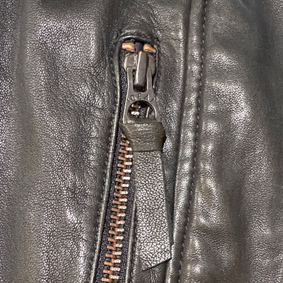 Madewell Black Moto Leather Jacket - Picture 5 of 11